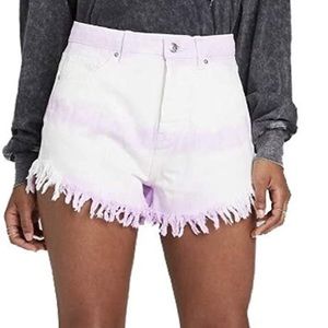 High Rise Tie Dye Shorts